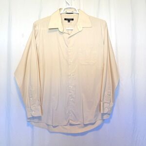 Ivy Crew Button Down Shirt Mens Large Tan Long Sleeve Dress Shirt